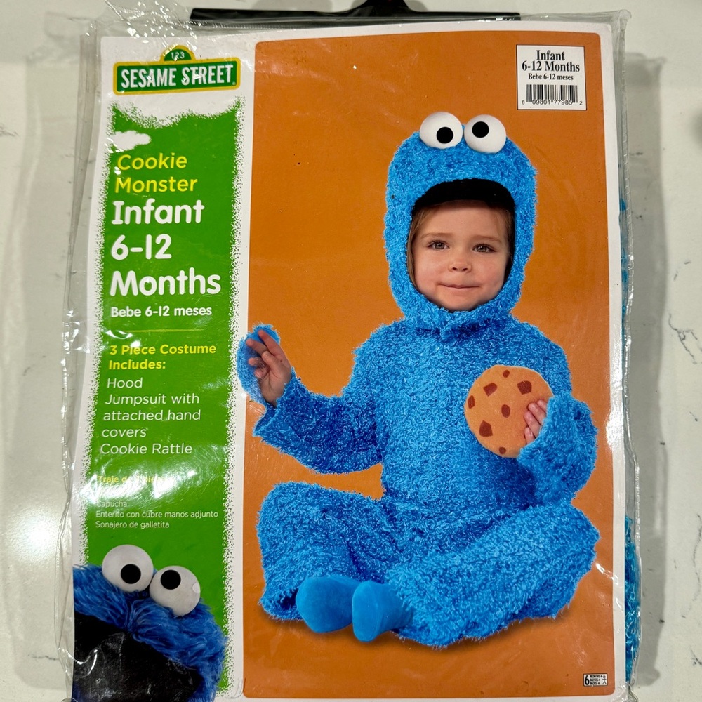 Sesame Street Cookie Monster Infant Costume (6-12 months)